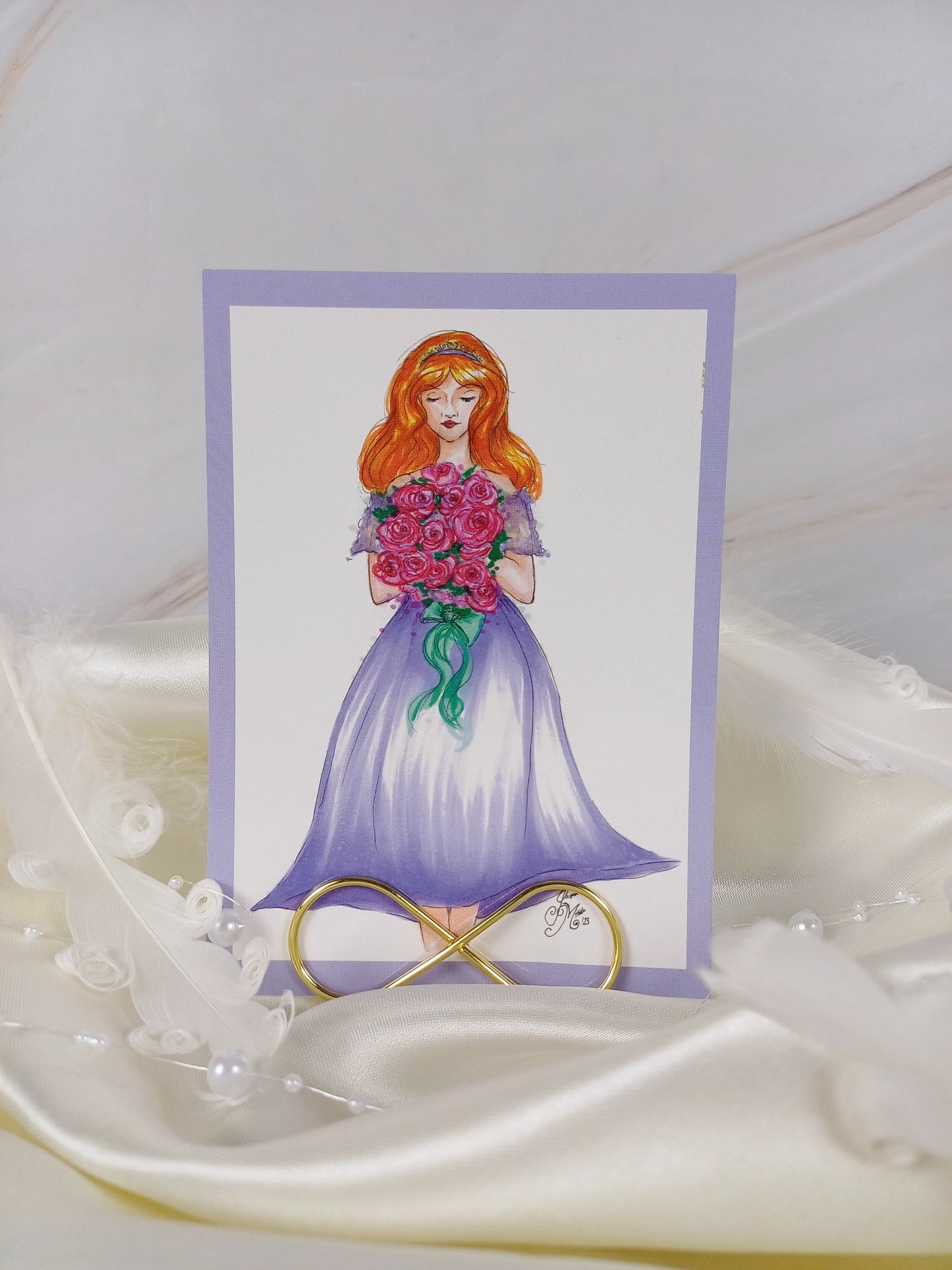 Postkarte "Flowergirl"