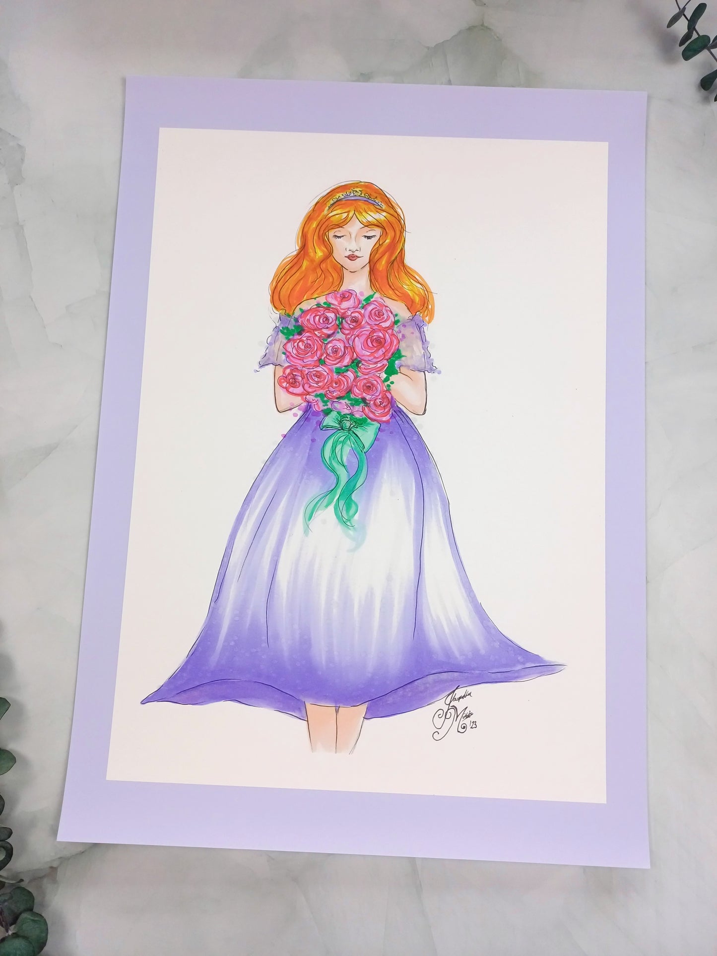 Kunstdruck "Flowergirl"