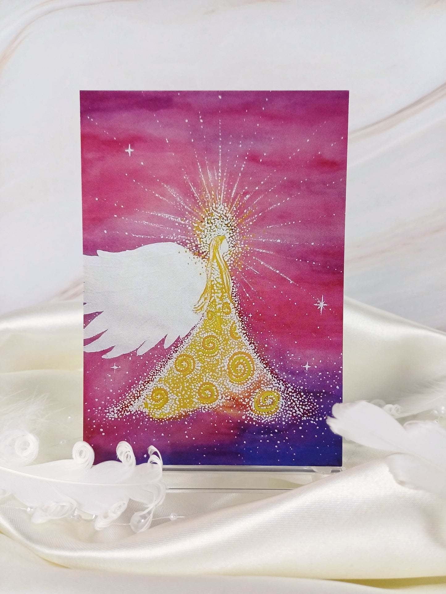 Postkarte "Gelber Schutzengel"