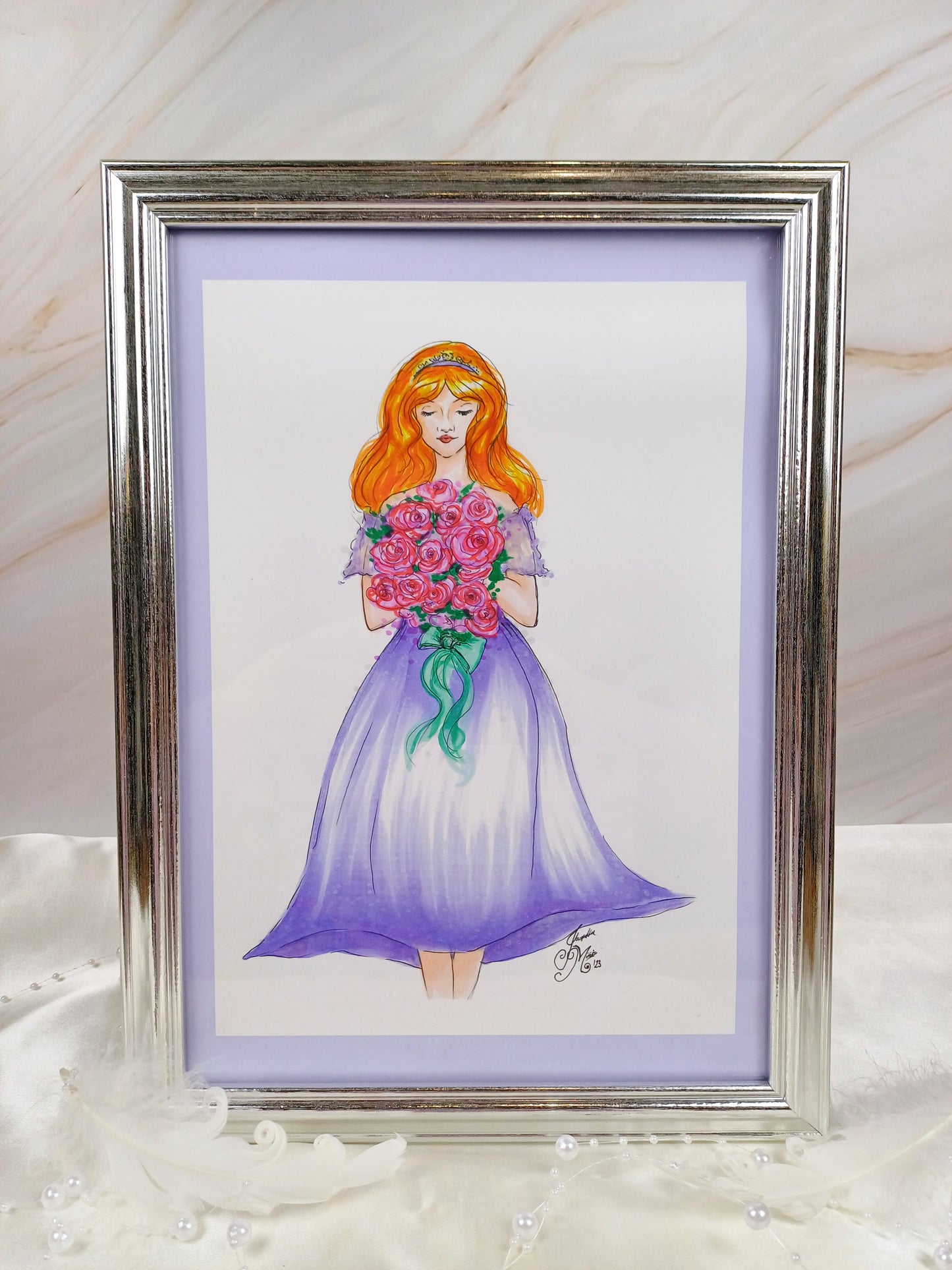 Kunstdruck "Flowergirl"