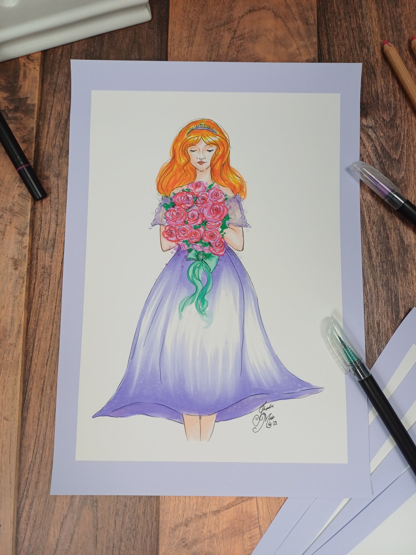 Kunstdruck "Flowergirl"