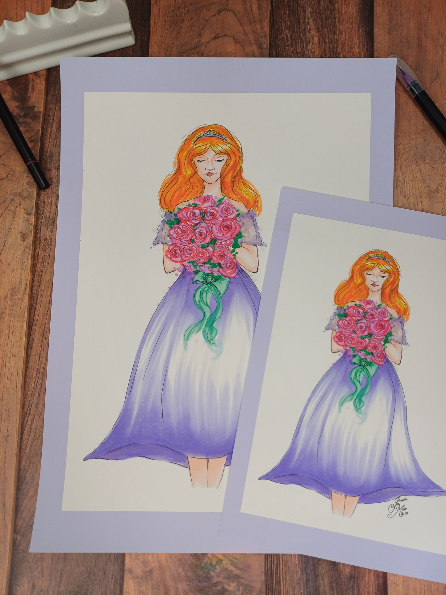 Kunstdruck "Flowergirl"