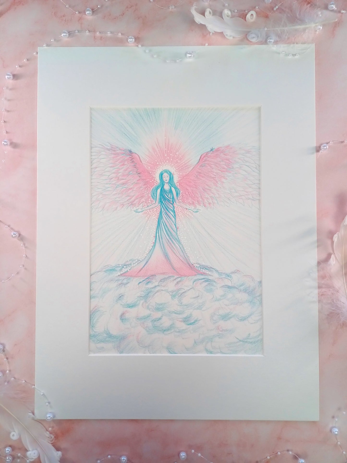 Engel-Zeichnung - Vertrau der Liebe