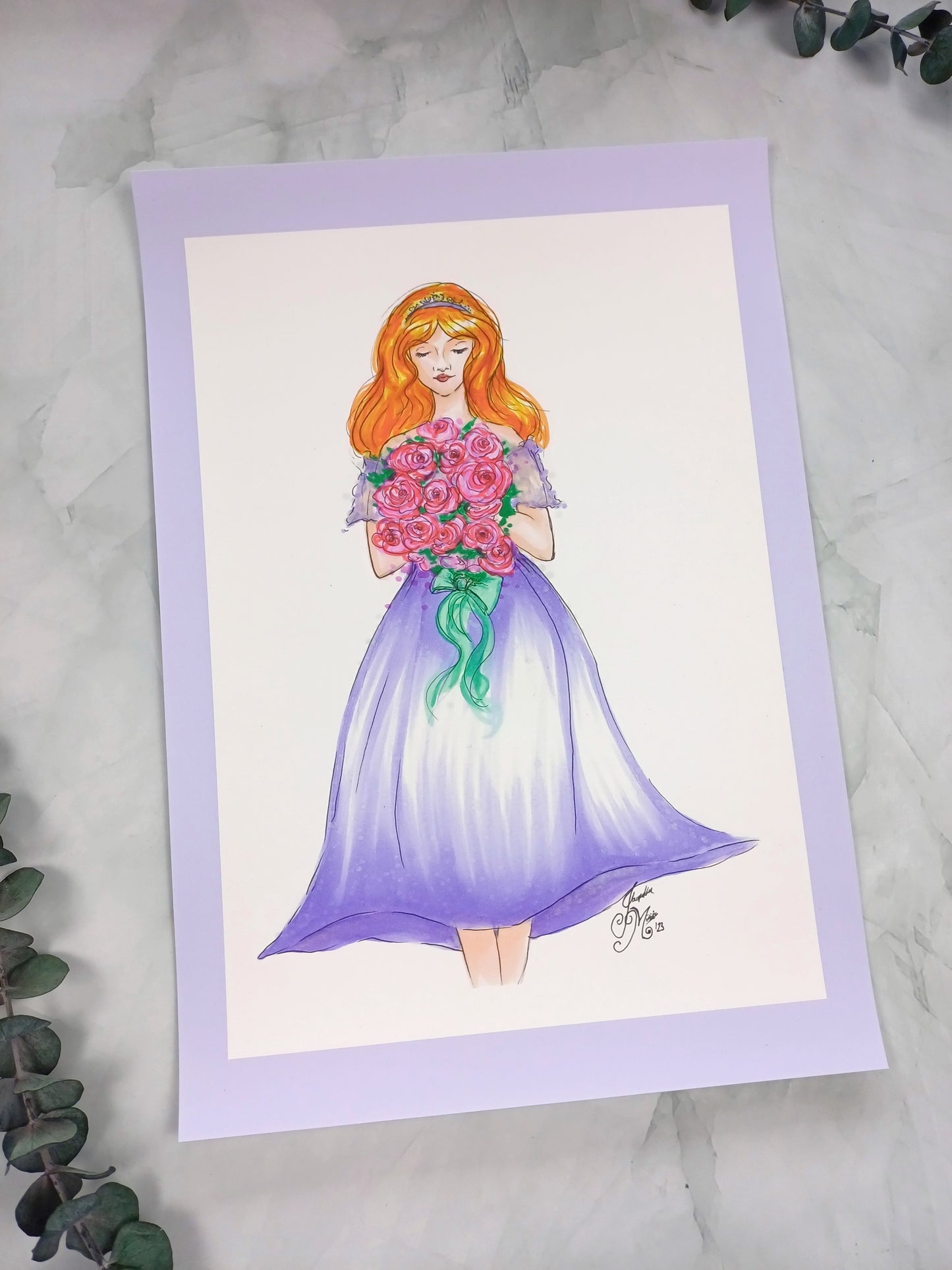Kunstdruck "Flowergirl"