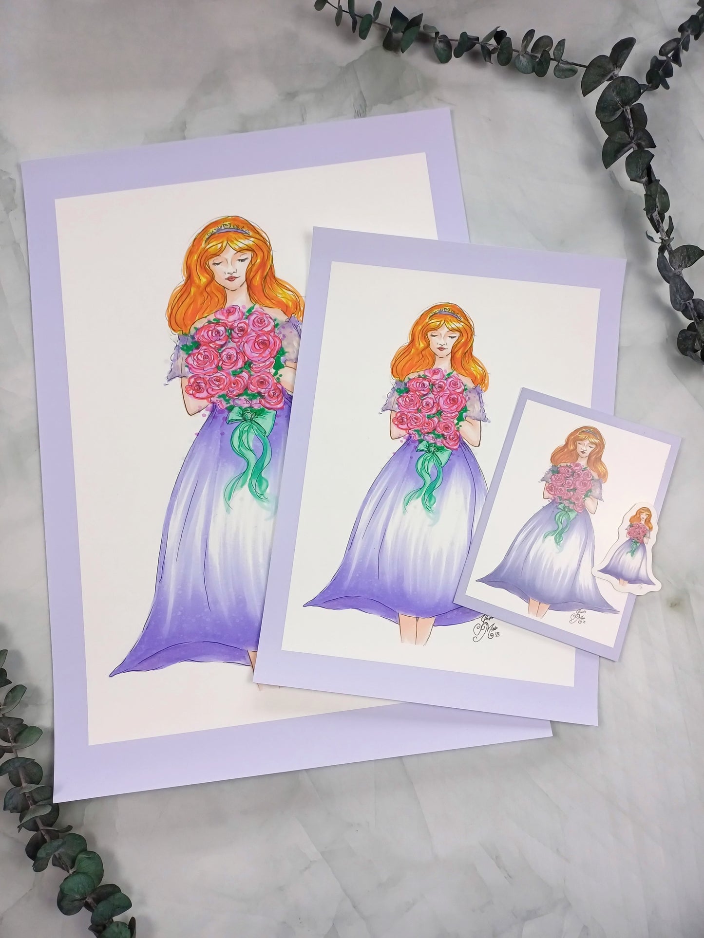 Kunstdruck "Flowergirl"