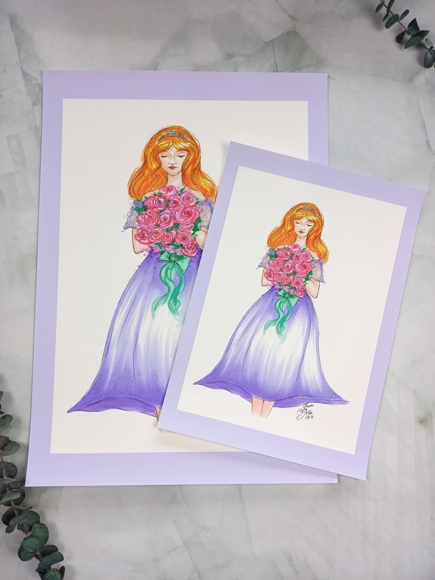 Kunstdruck "Flowergirl"