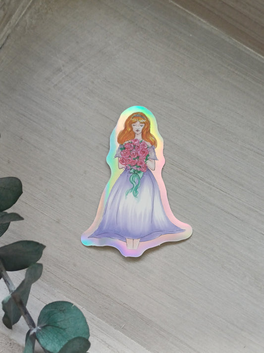 Holo-Sticker "Flowergirl"