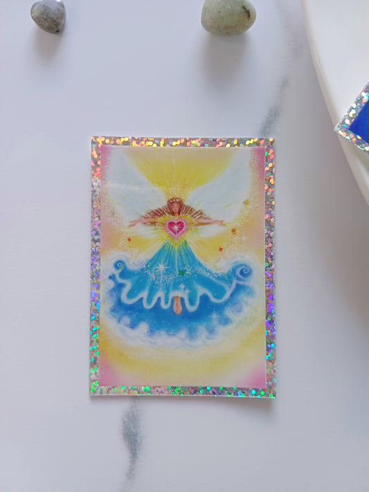 Glitzer-Sticker "Herzenswünsche"