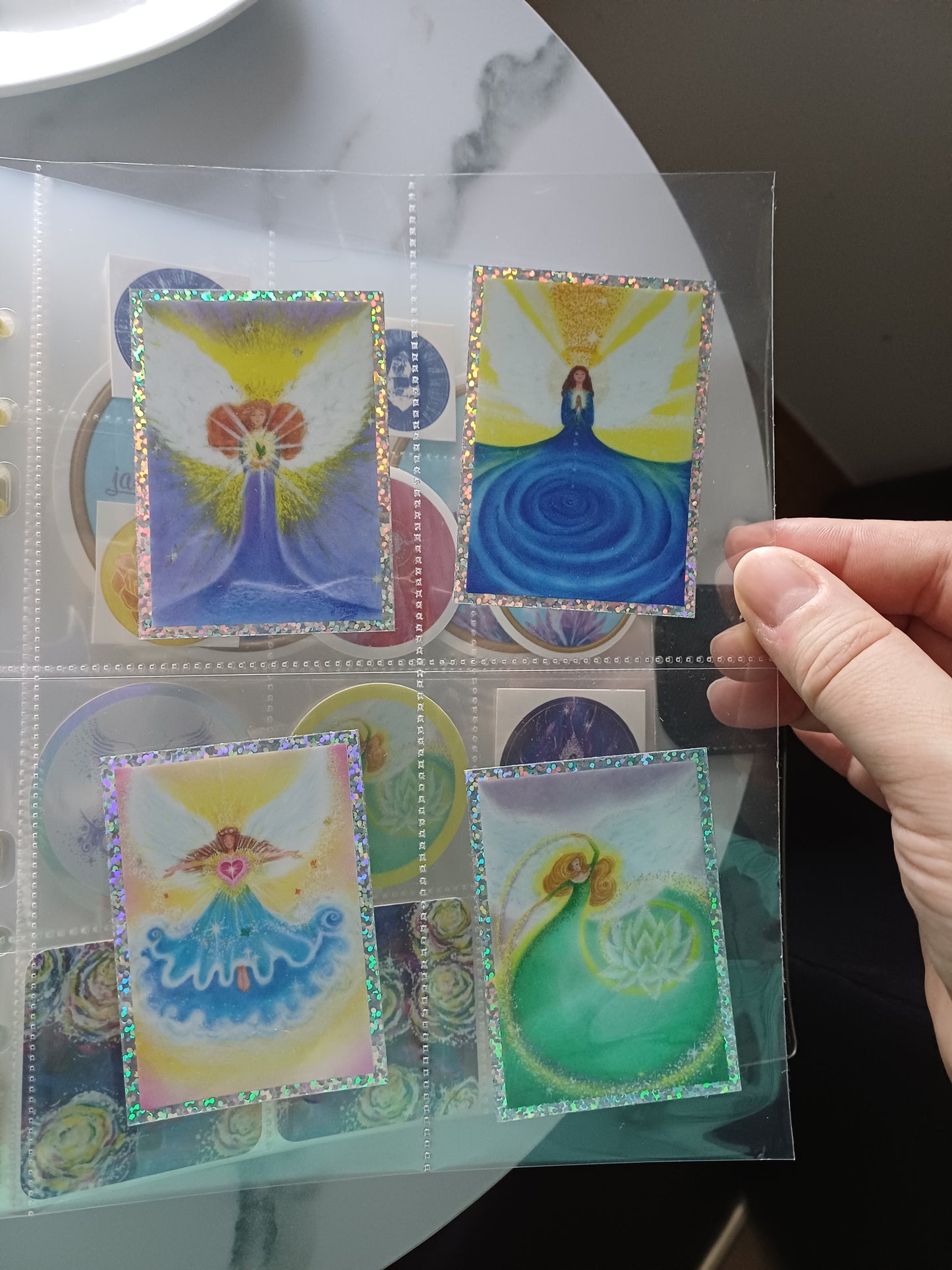 Glitzer-Sticker "Herzenswünsche"