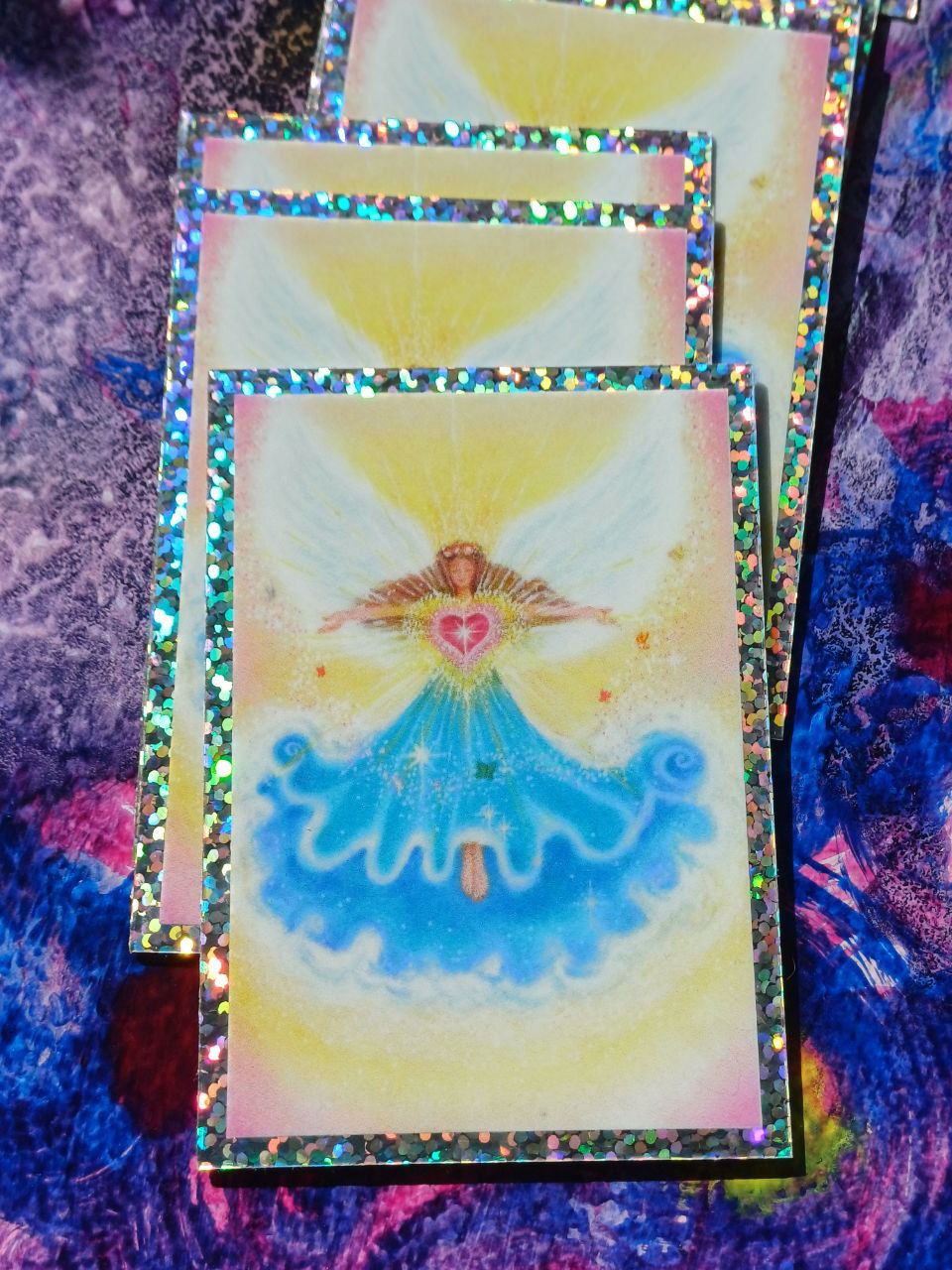 Glitzer-Sticker "Herzenswünsche"