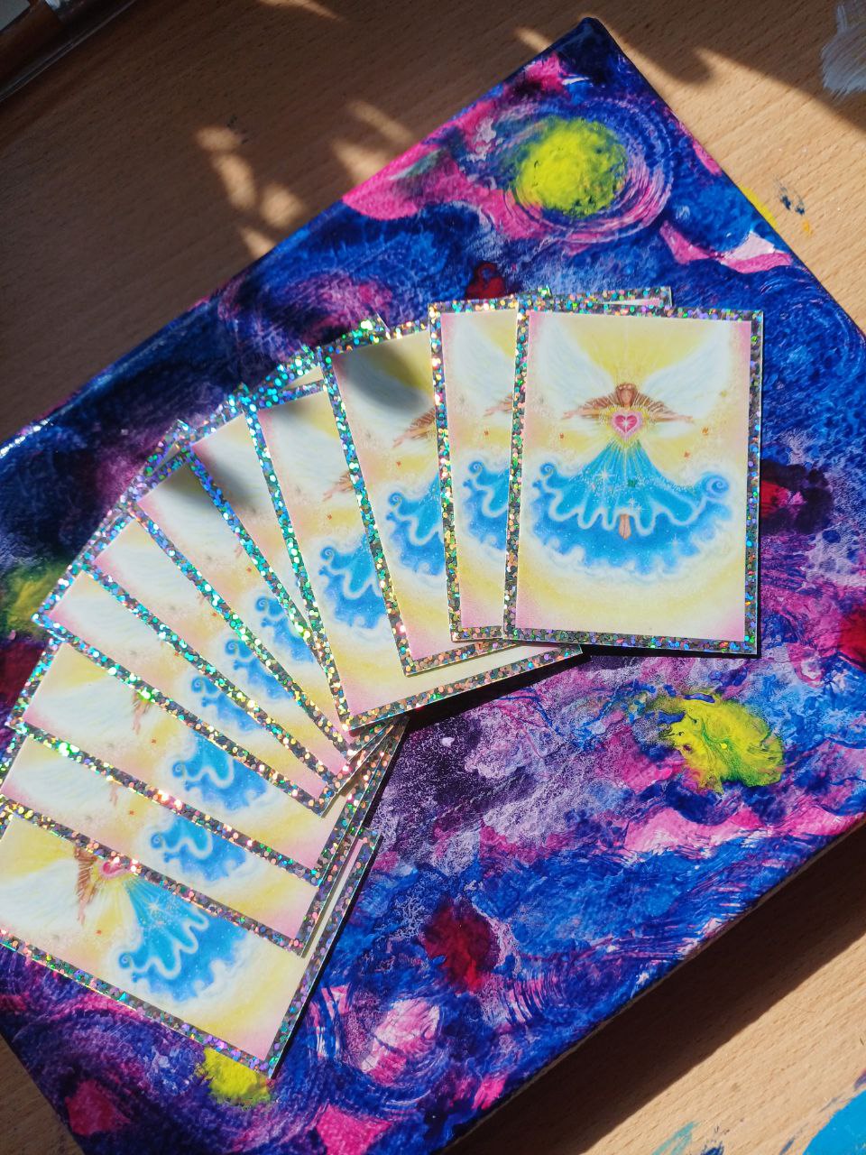 Glitzer-Sticker "Herzenswünsche"