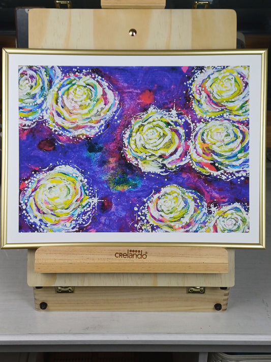 Kunstdruck "Connected Roses"