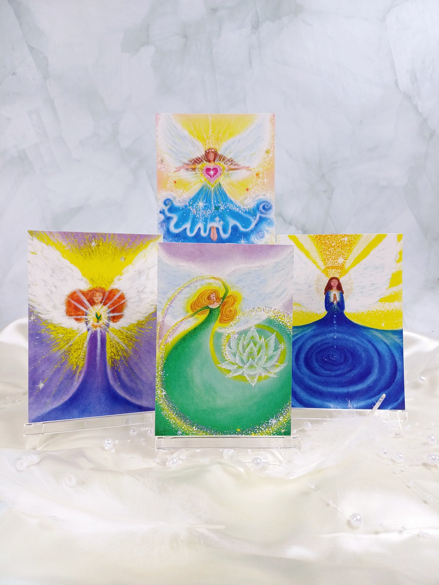 Postkartenset "Engel der neuen Zeit" (4er Set)