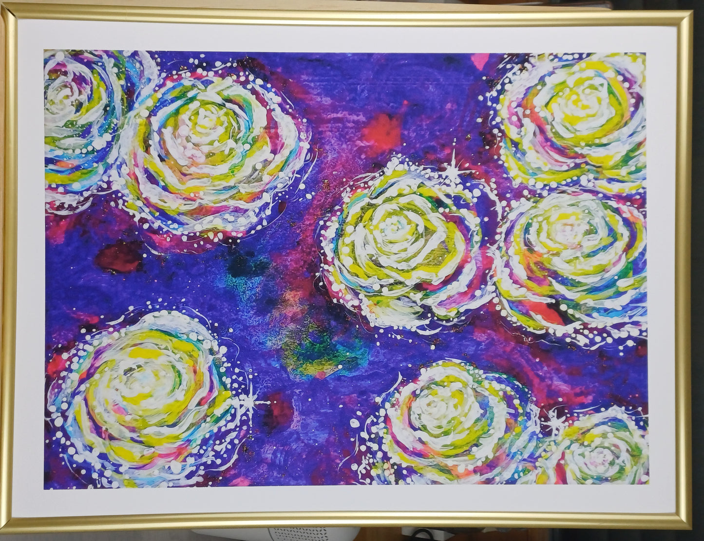 Kunstdruck "Connected Roses"