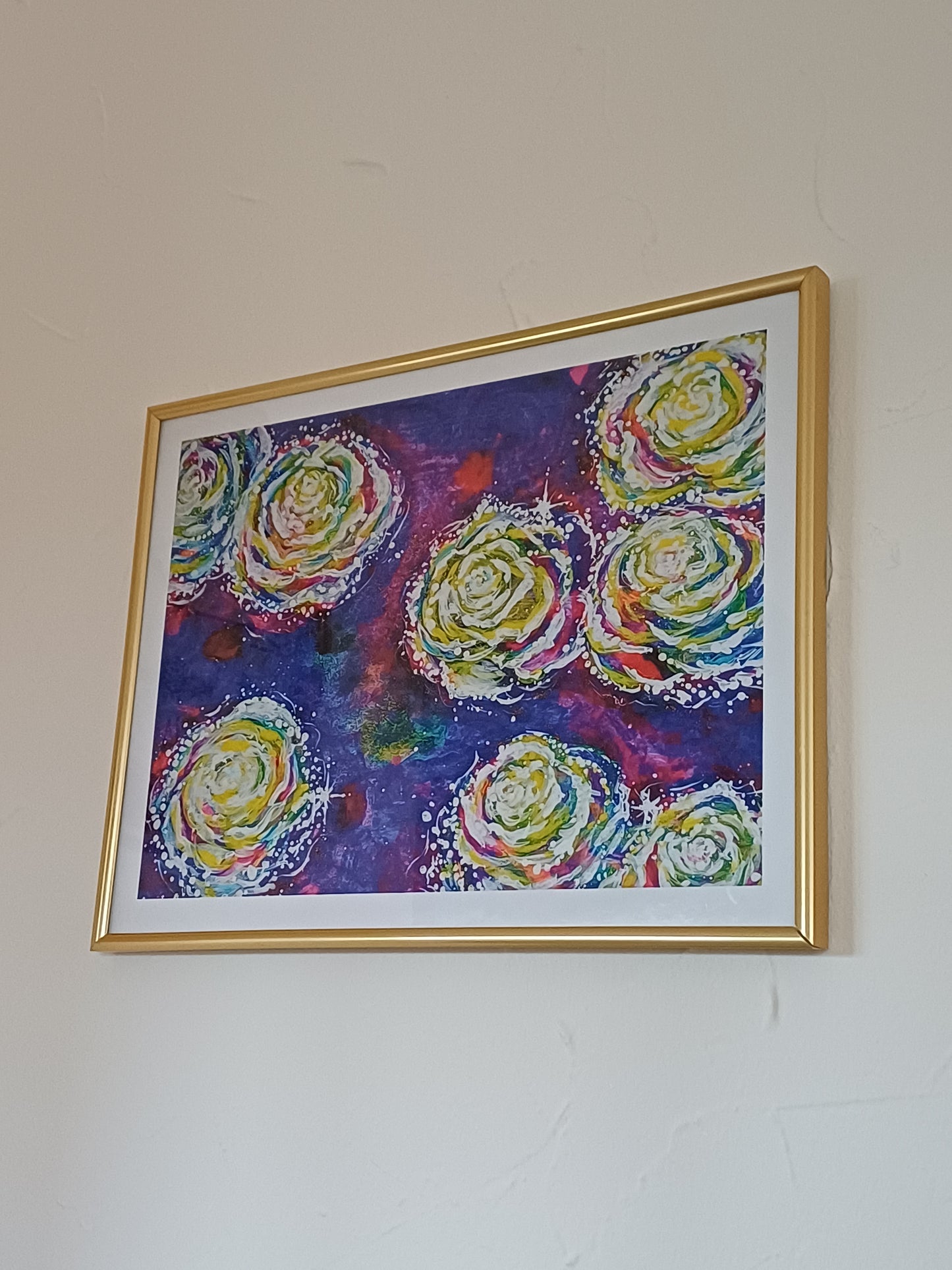 Kunstdruck "Connected Roses"