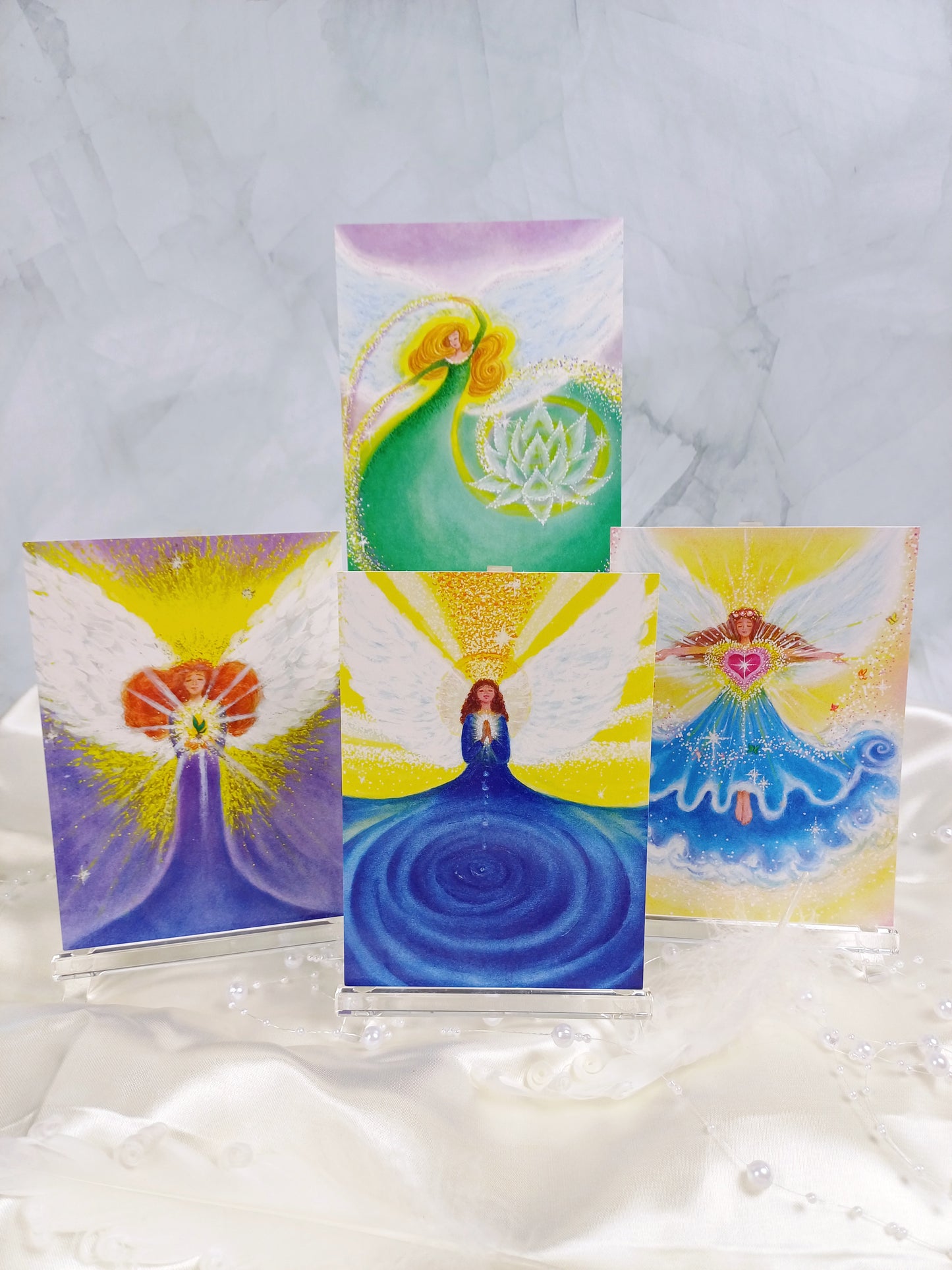 Postkartenset "Engel der neuen Zeit" (4er Set)