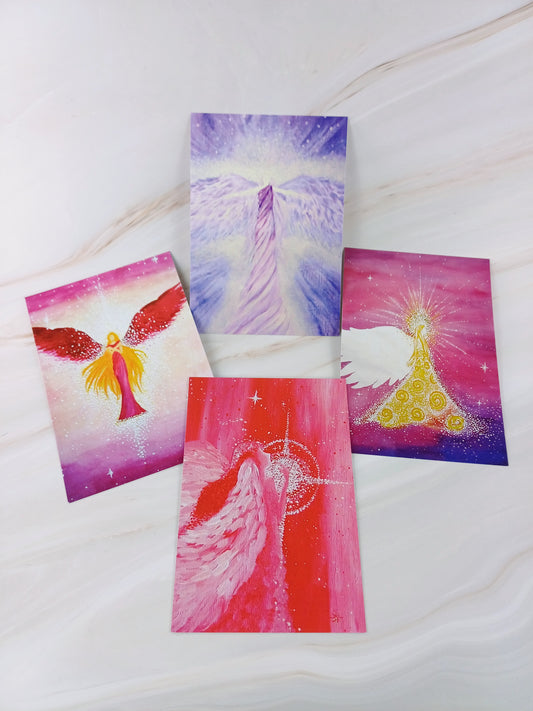 Postkartenset "Schutzengel" (4er Set)
